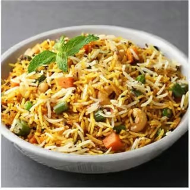 Veg Biryani Tray.