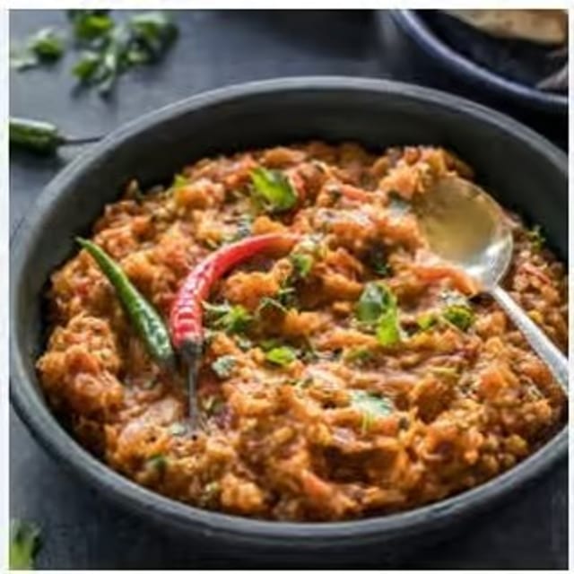 Baigan Bhartha Tray.
