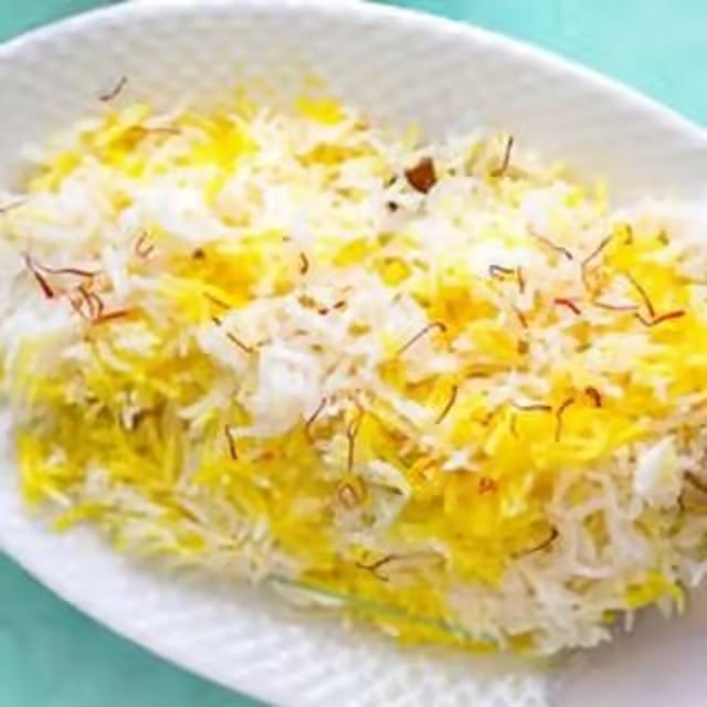 Saffron Rice Tray.
