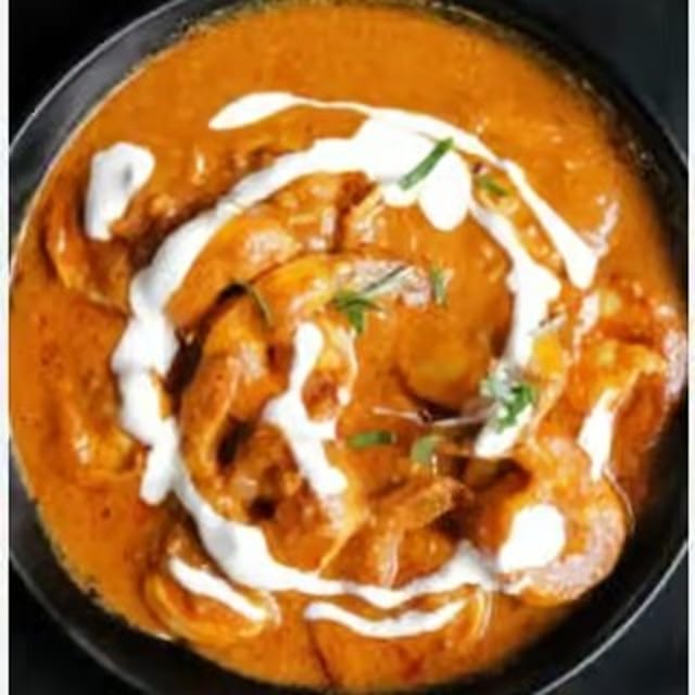 Shrimp Tikka Masala Tray.