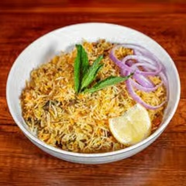Shrimp Biryani Tray.